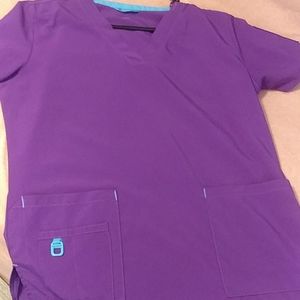 Purple carhartt scrub top
